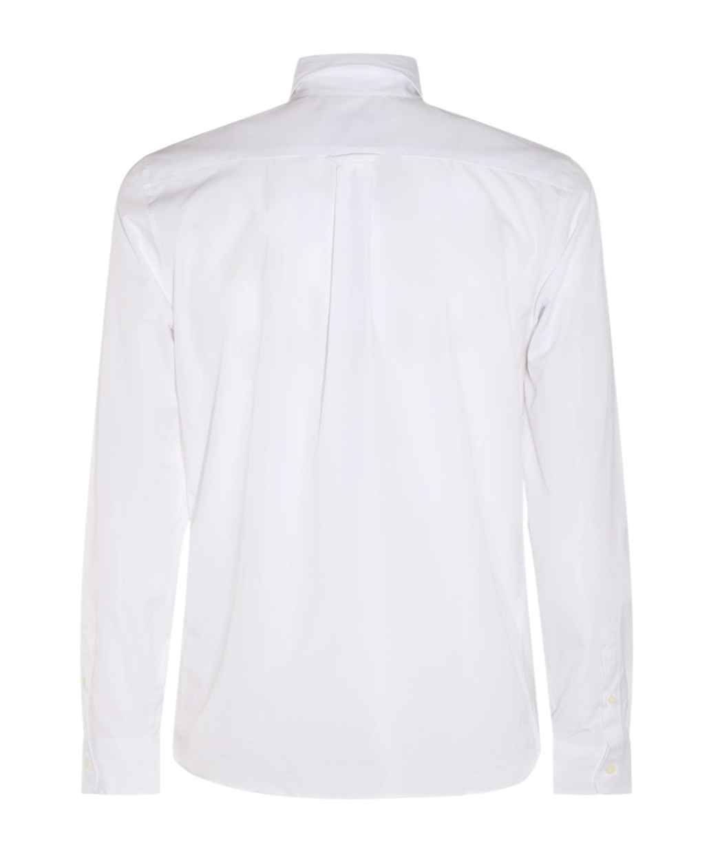 Shop Maison Kitsuné Fox-patch Cotton Shirt In White