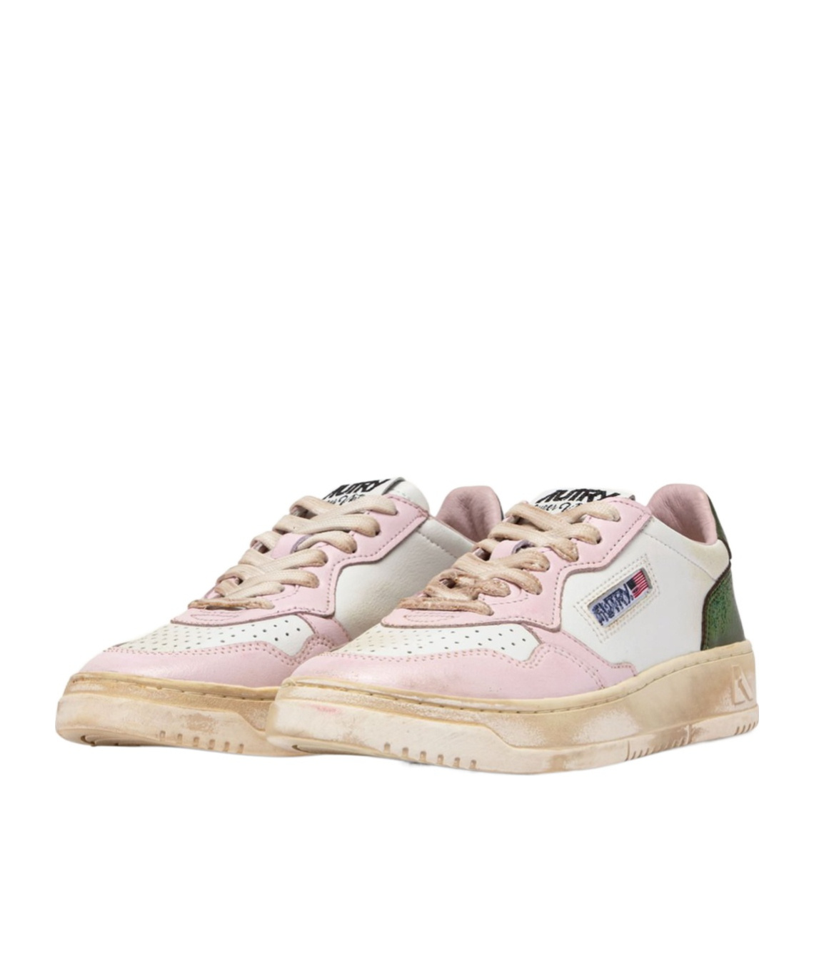 Autry Round Head Low-cut Skate Shoes In Nude