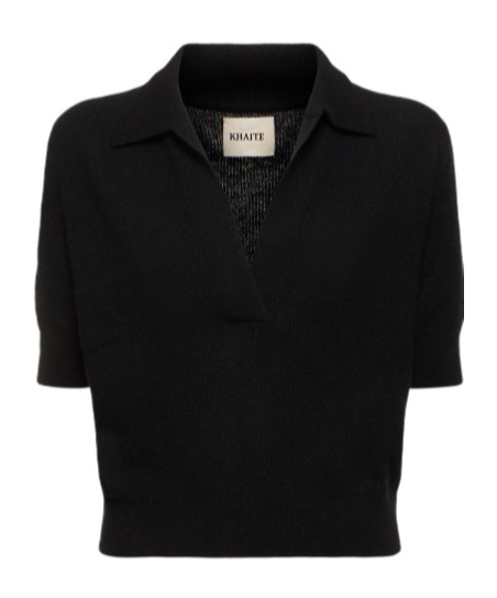 Khaite Jo Stretch V-neck Knitted Sweater