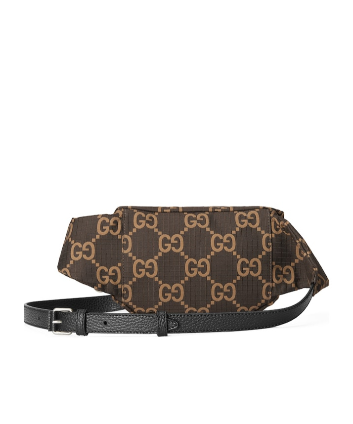 Gucci Large Gg-jacquard Belt Bag In Green