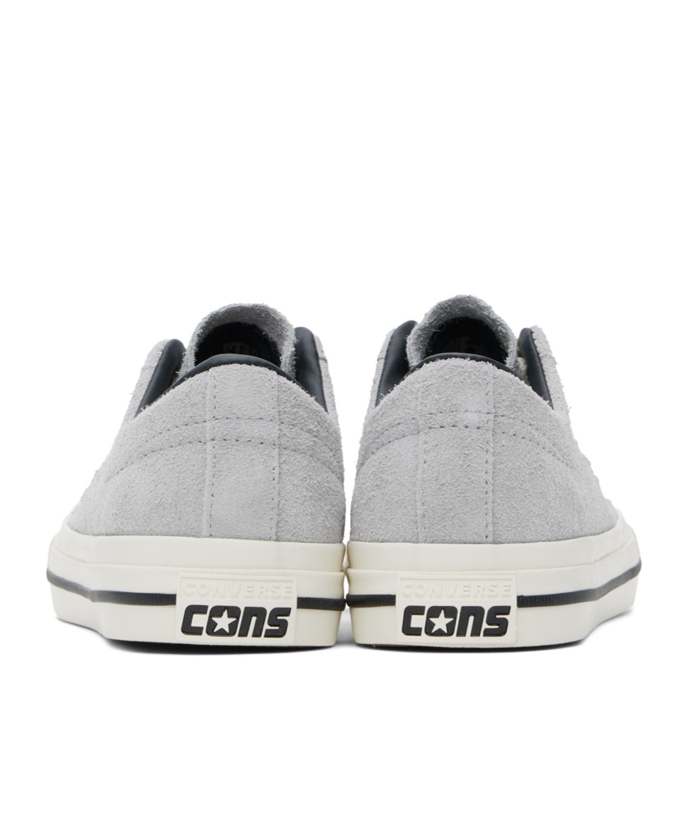 Converse Star Pattern Low Upper Board Shoes In White