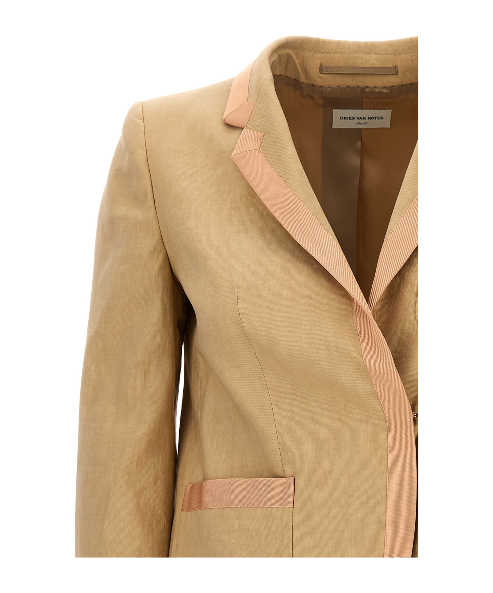 Dries Van Noten Bessie Blazer And Suits Beige In Nude
