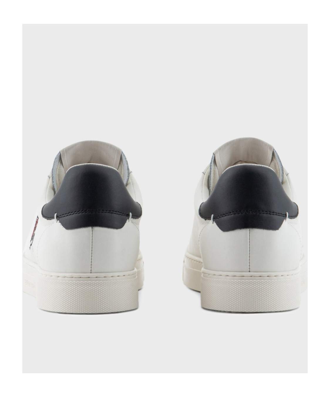 Emporio Armani Tie Low-top Sneakers In White