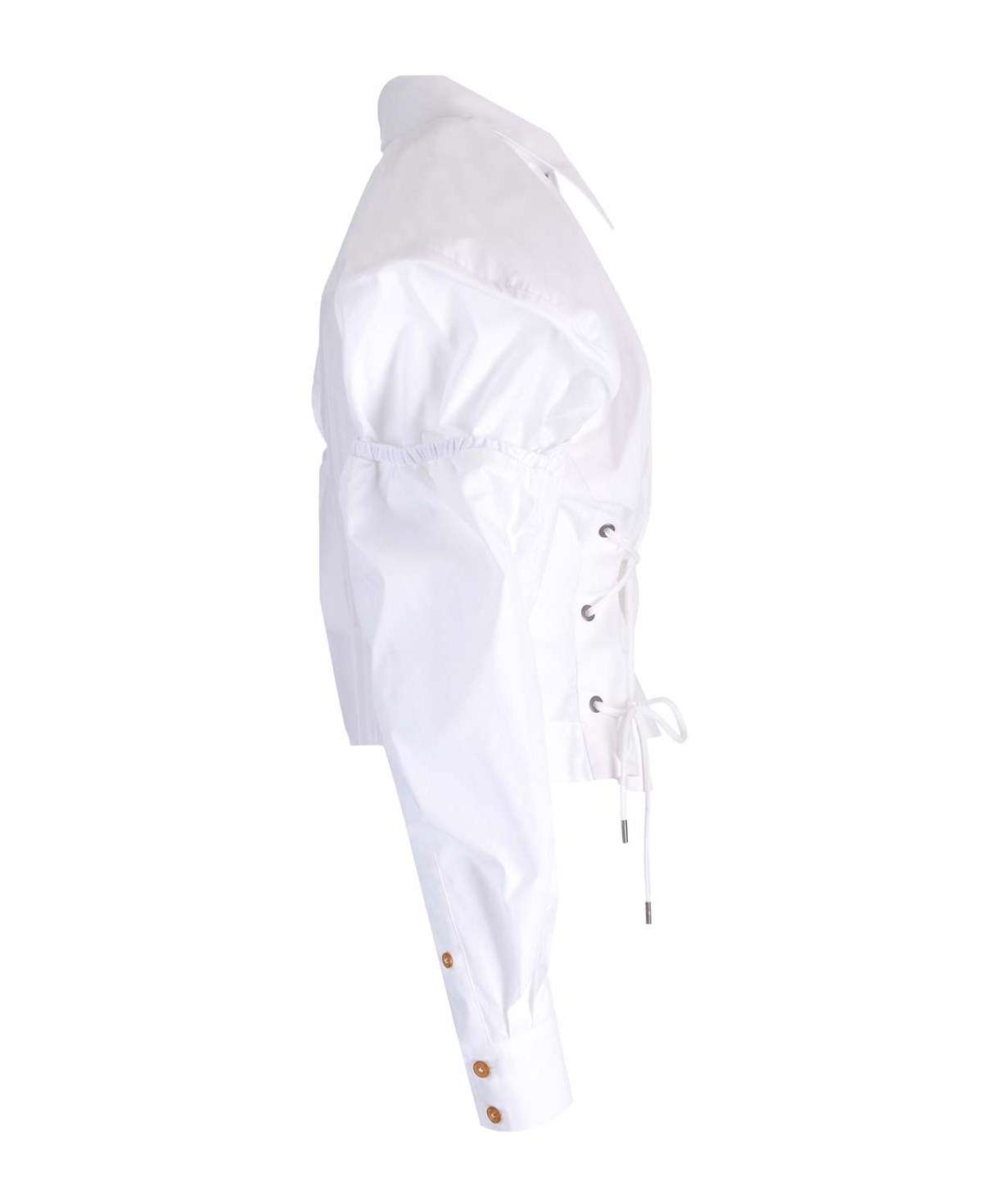 Shop Vivienne Westwood Orb-embroidered Cotton Shirt In White