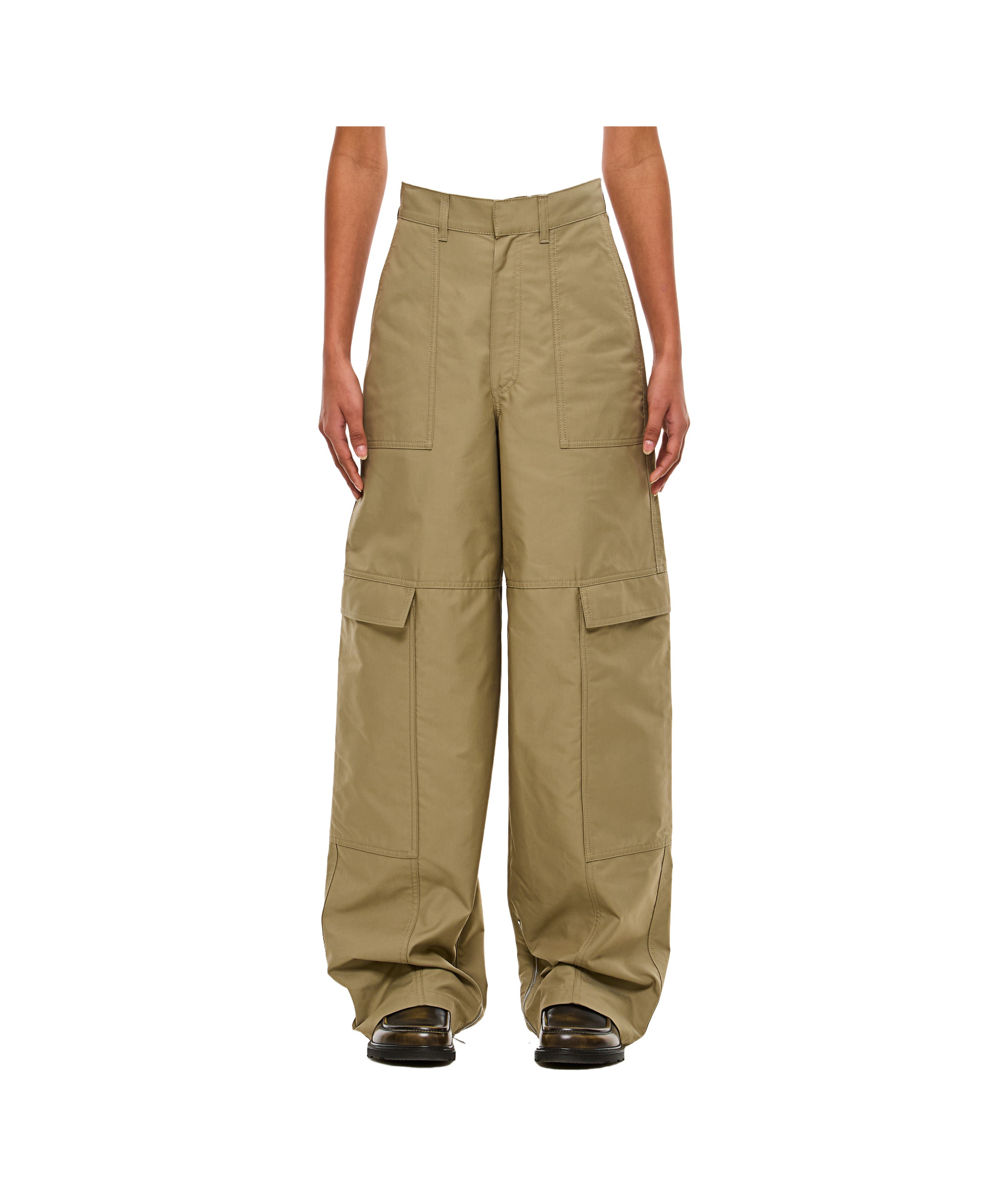 Loewe Beige Cargo Trousers In Green