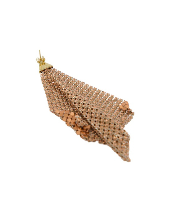 Rabanne Chainmail Drop Earrings In Yellow