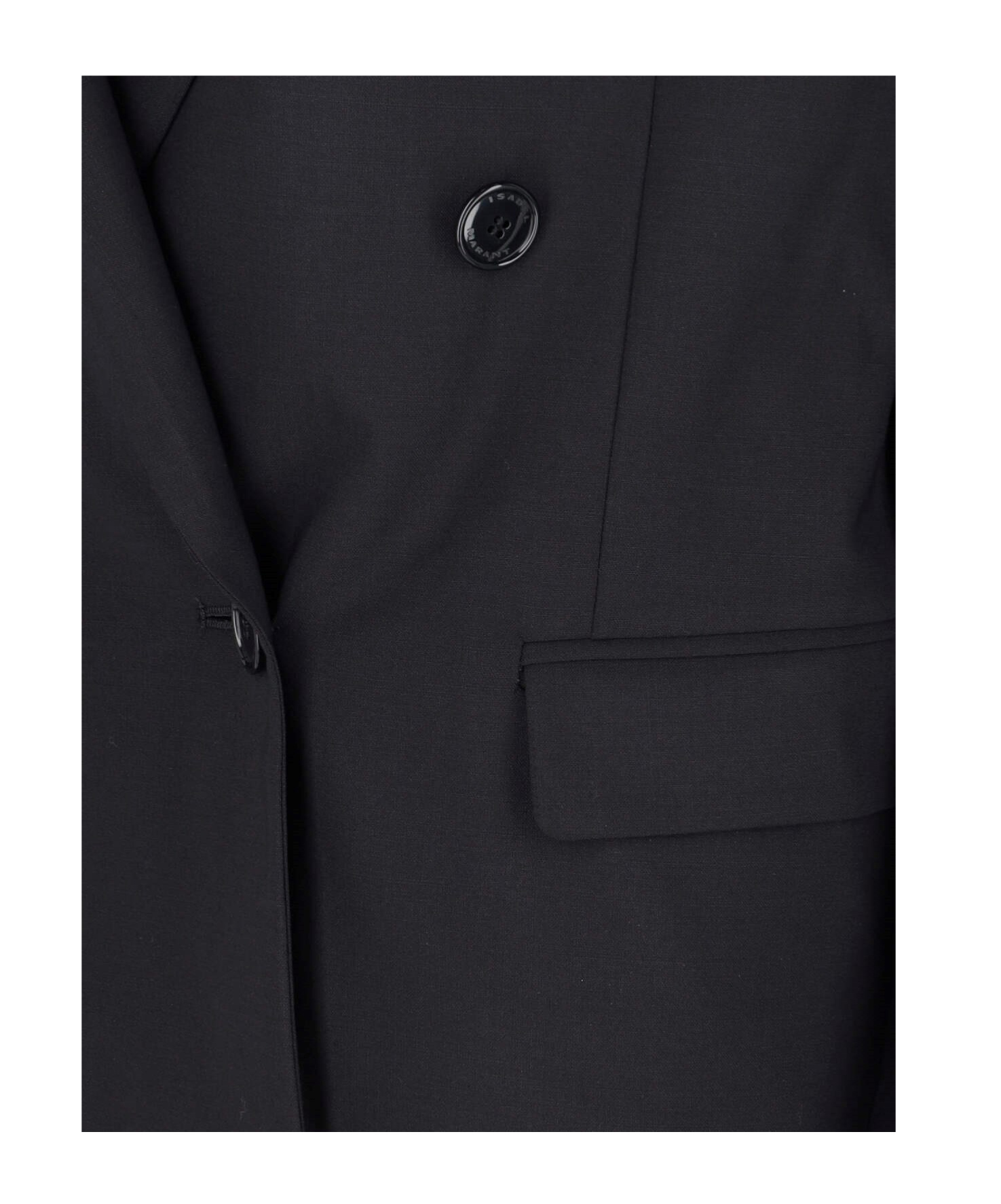 Isabel Marant Double-breasted Tailored Blazer In Black