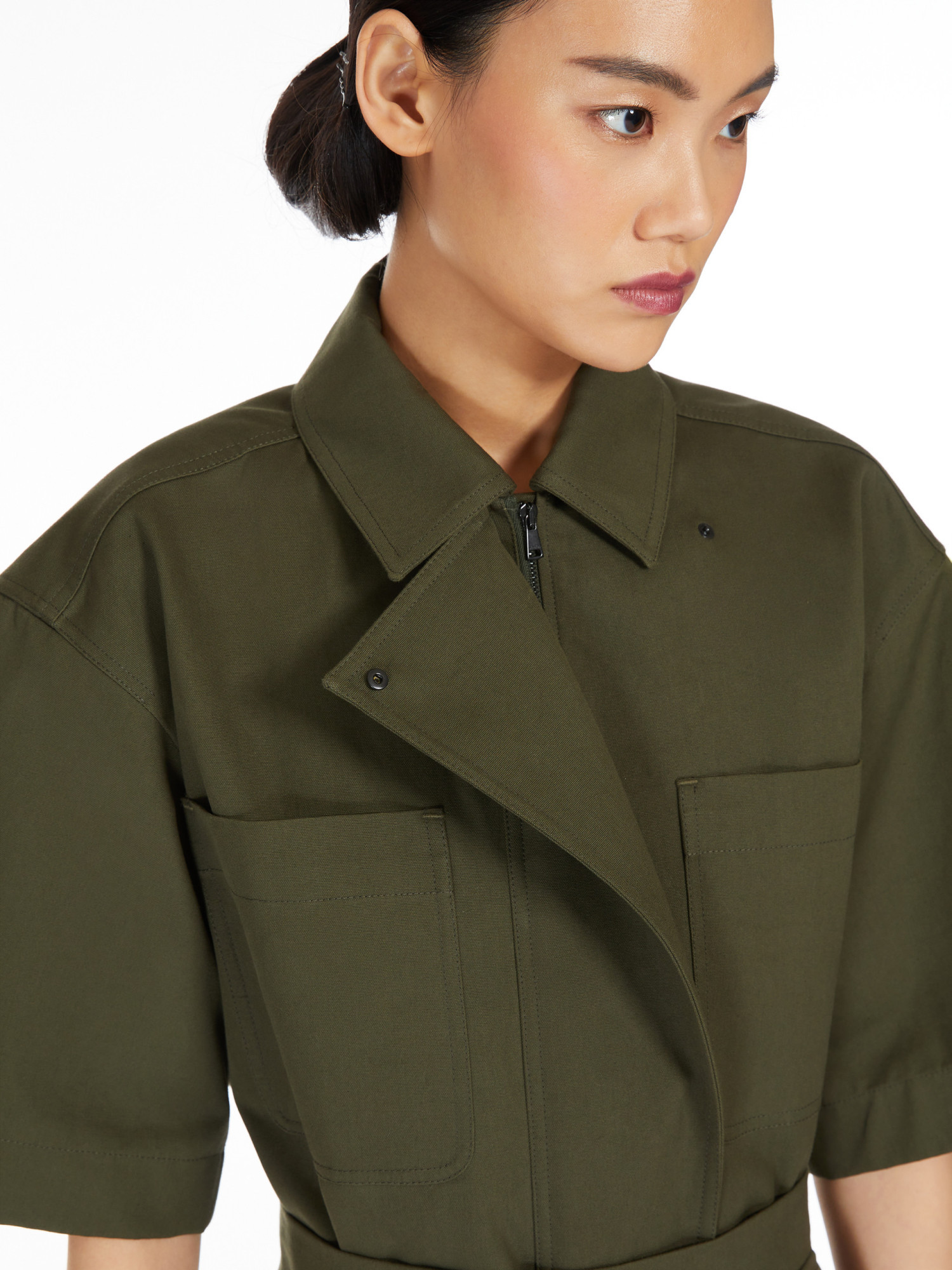Max Mara Mela Short Sleeve Shirt In Green