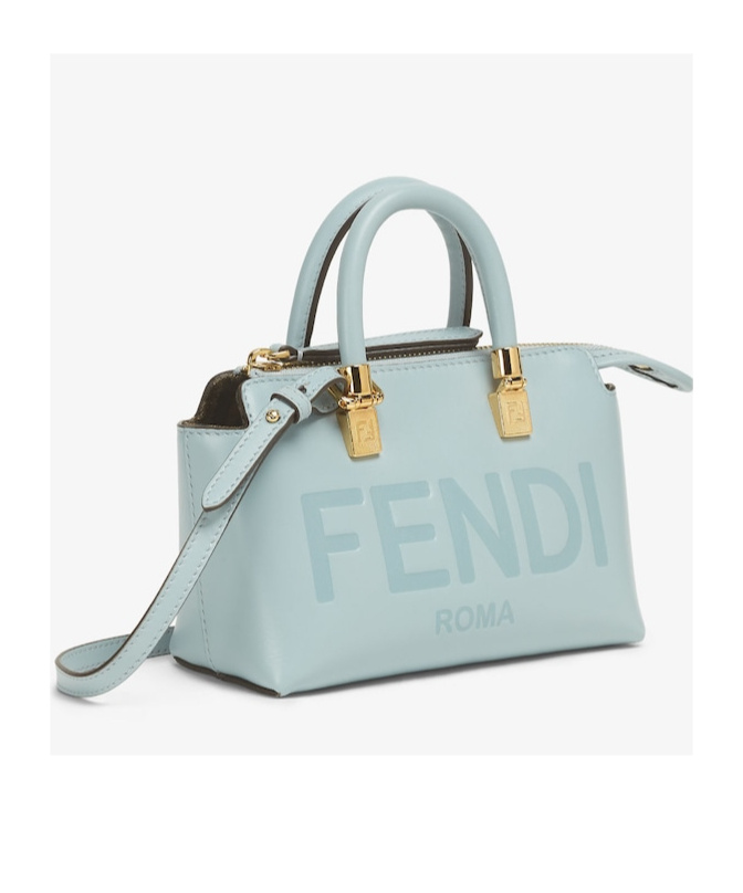 Fendi Small By The Way Leather Tote Bag In Green