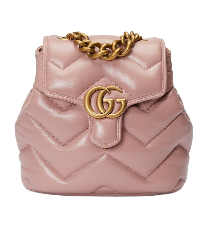 Gucci Gg Marmont Backpack In Nude