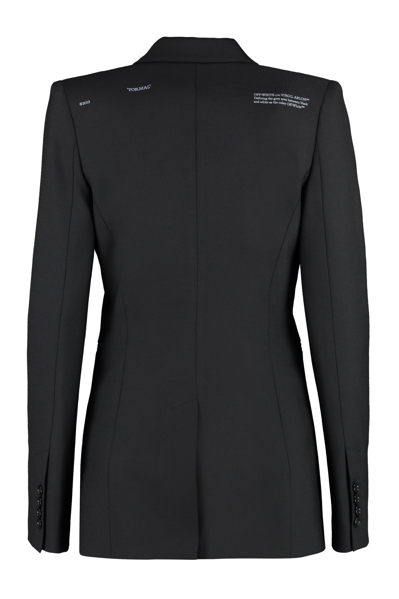 Off-white Tailored Single-breasted Blazer In Black