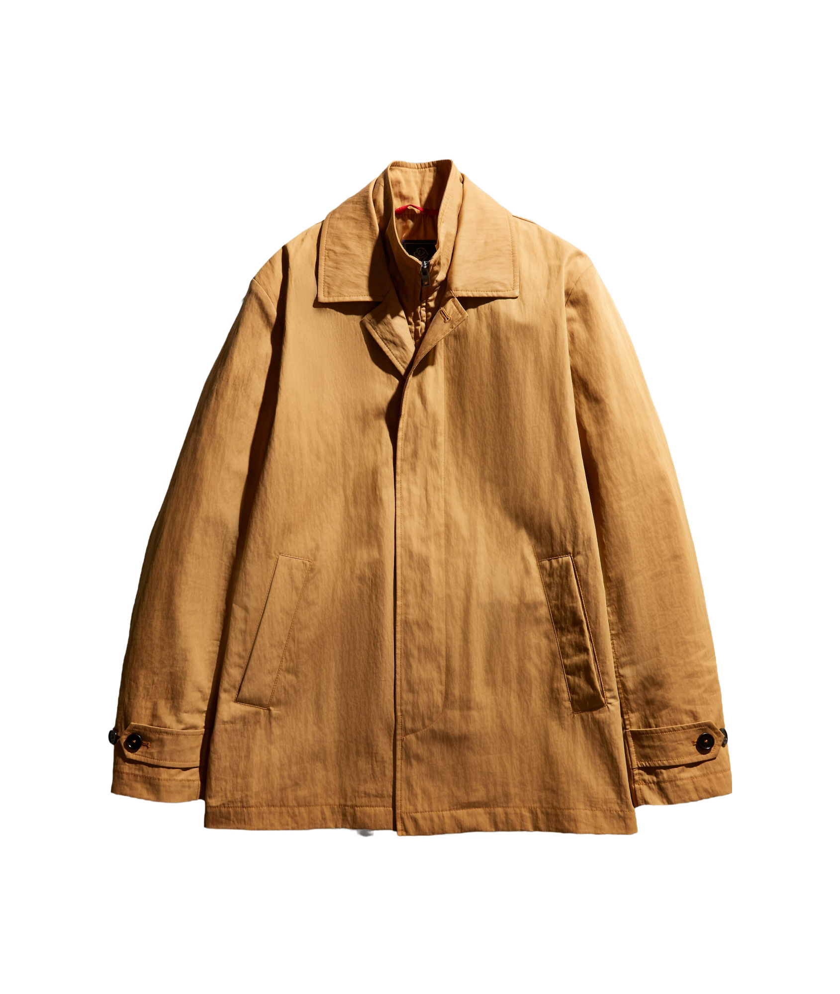 Fay Morning Single-breasted Coat In Brown