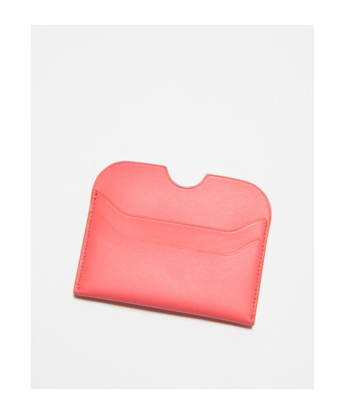 ACNE STUDIOS LOGO-LETTERING LEATHER CARDHOLDER 