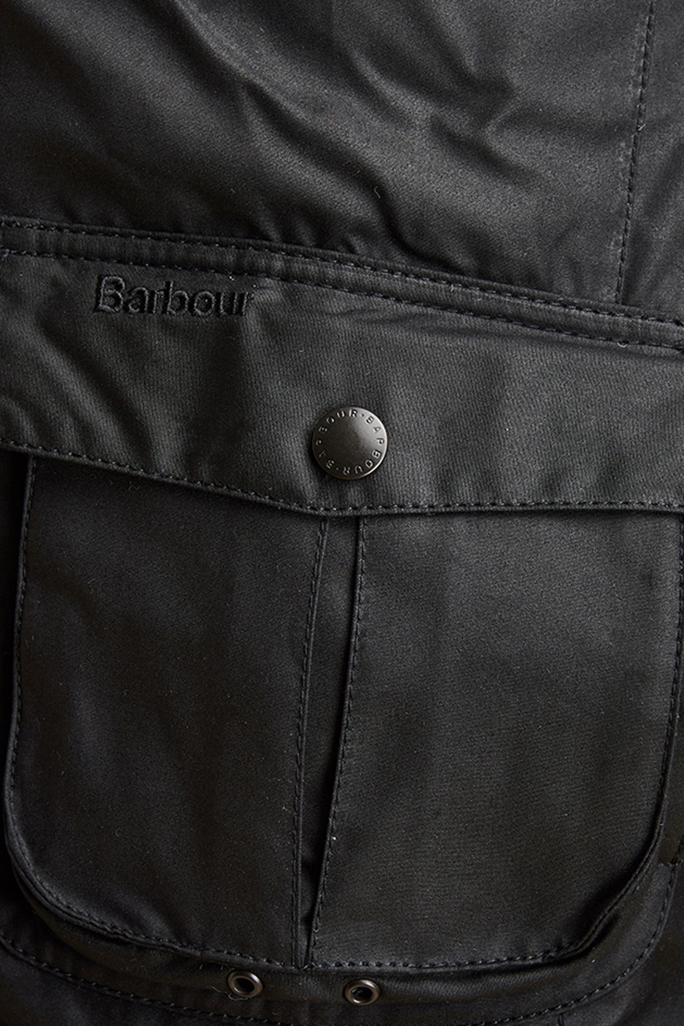 Barbour Long-sleeved Casual Jacket In Black
