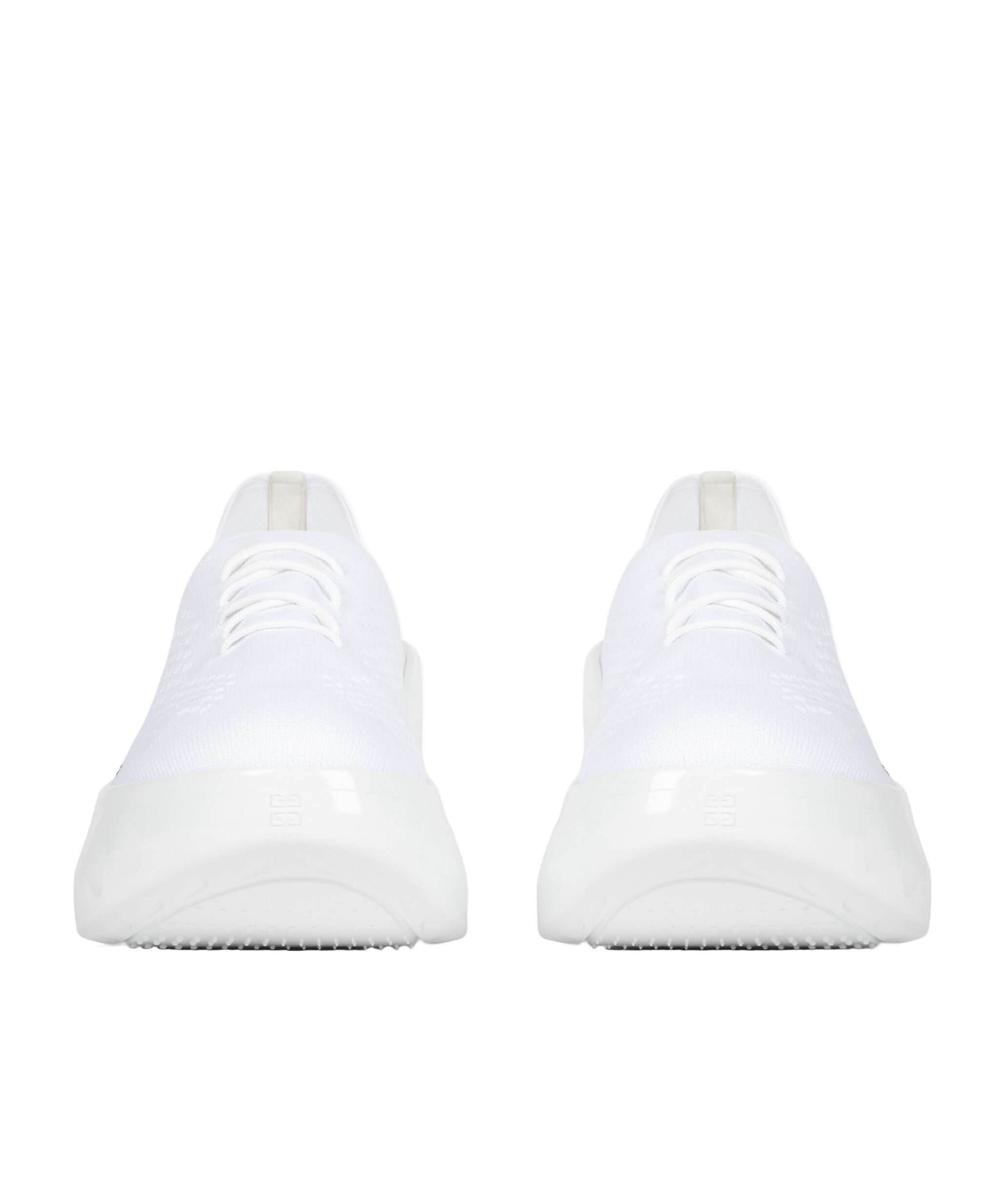Givenchy Womens White Marshmallow Wedge Chunky-sole Knitted Low-top Trainers In White