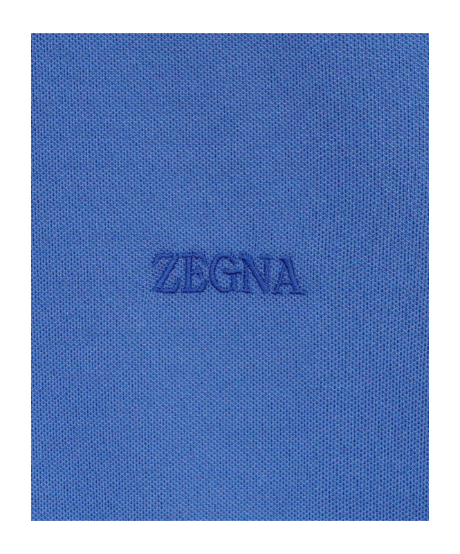 ZEGNA EMBROIDERED LOGO POLO SHIRT 