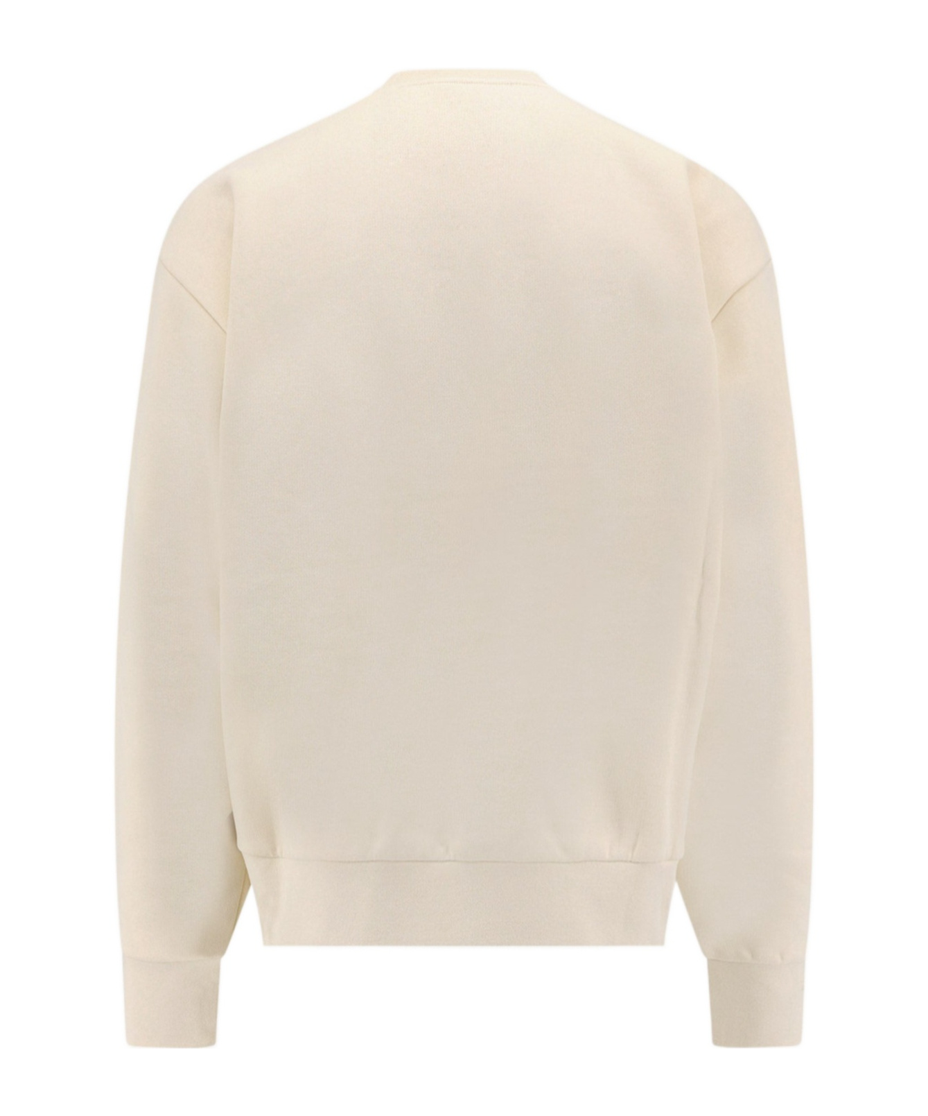 Moncler Long-sleeved Rib Sweater In White