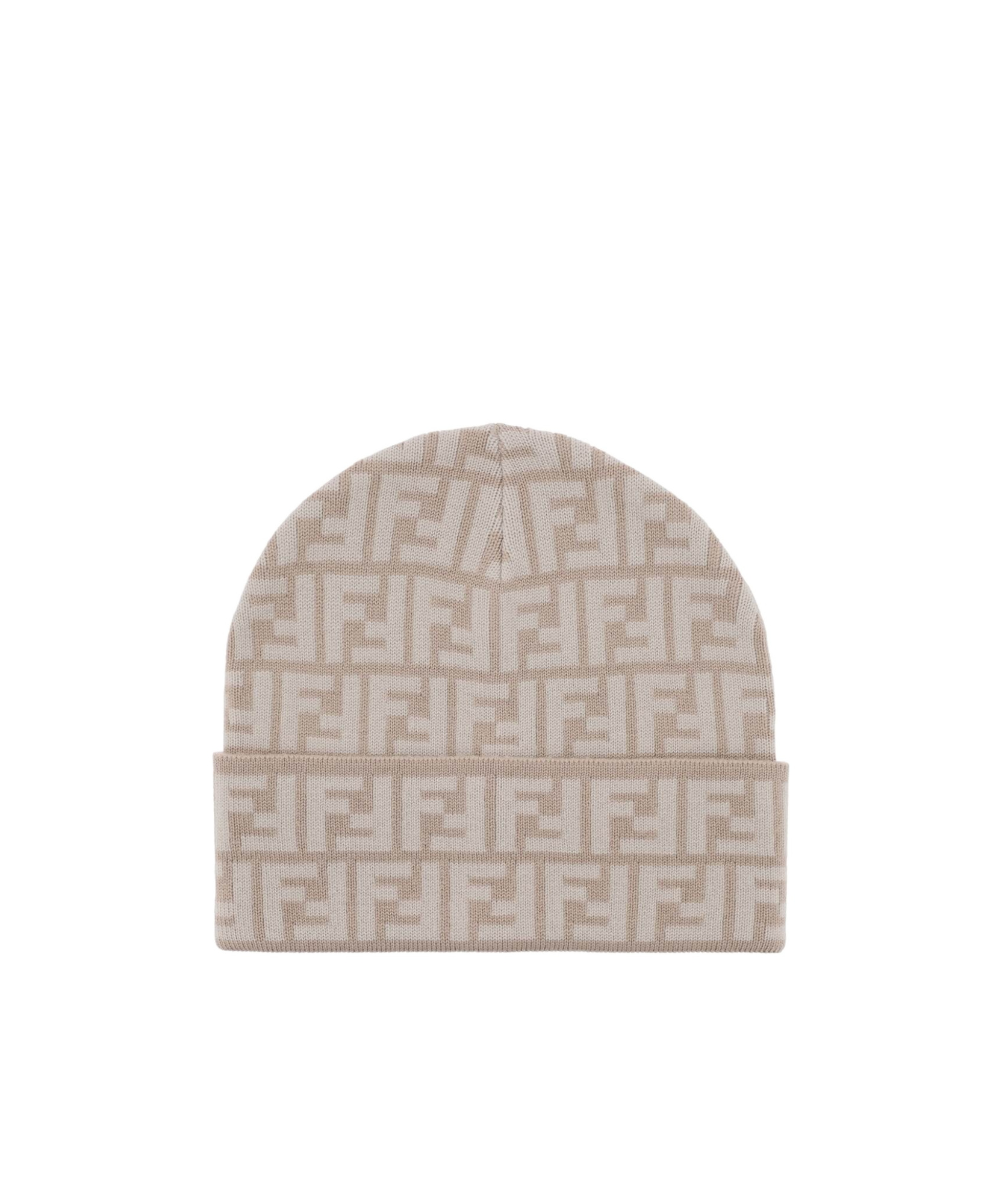 Fendi Logo Hat In Nude