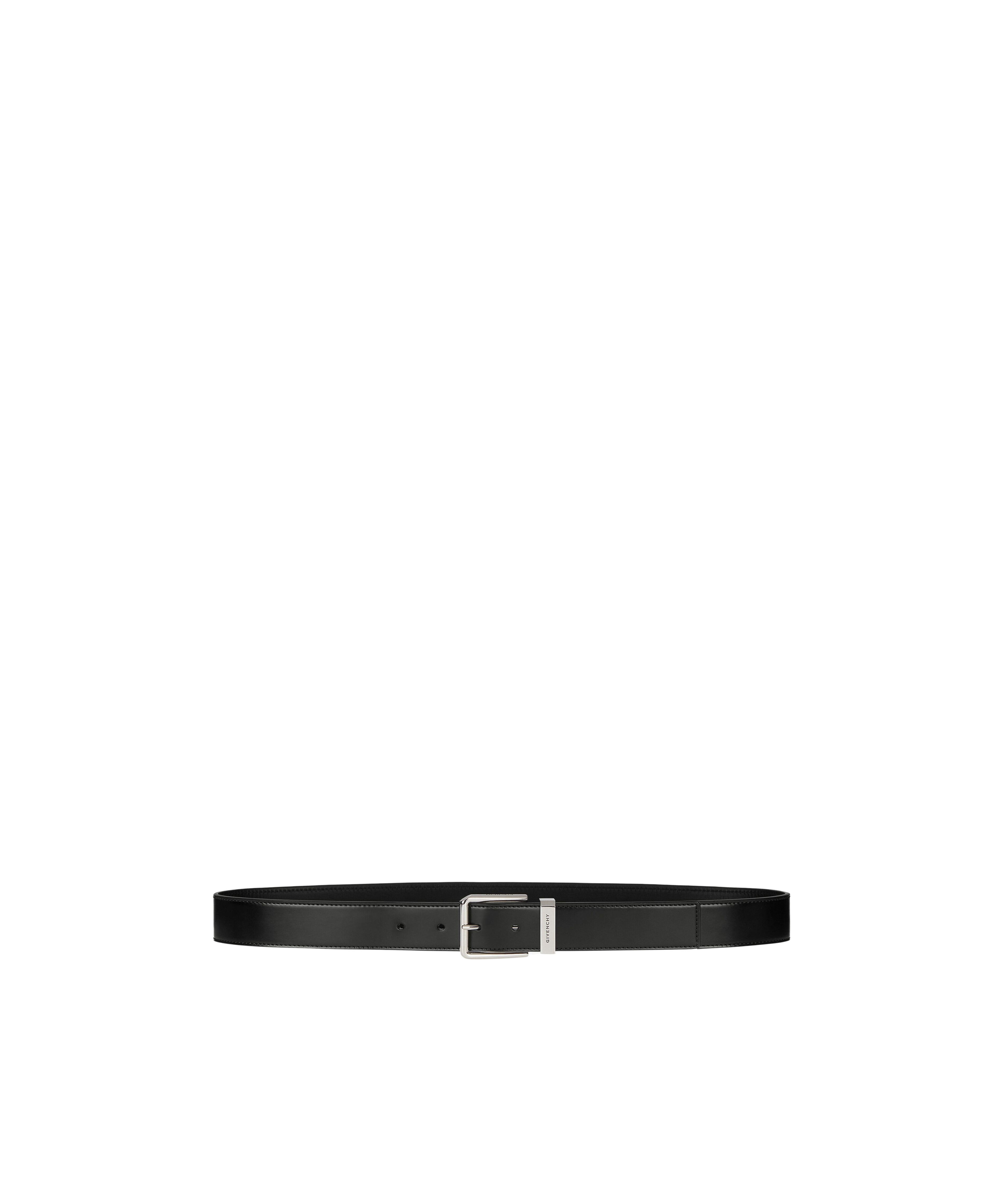 Givenchy Gentleman Leather Belt In Black
