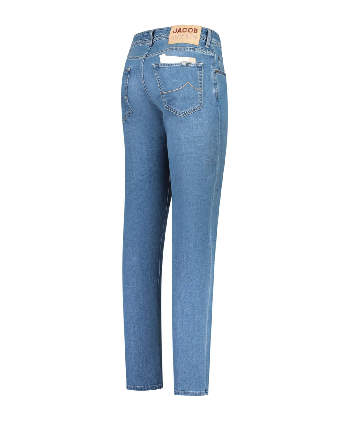 Jacob Cohen Denim Trousers Belt Loops Faded Effect In Blue