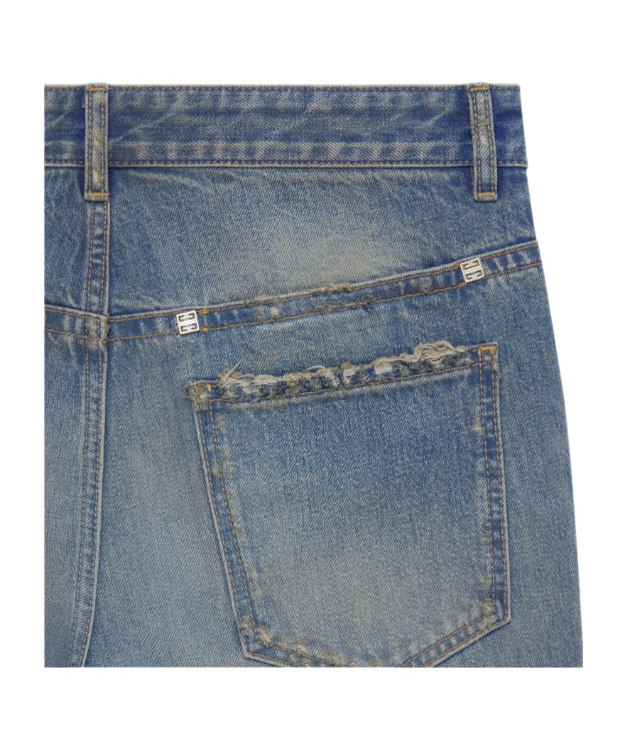 Givenchy Washed Straight-leg Jeans In Blue