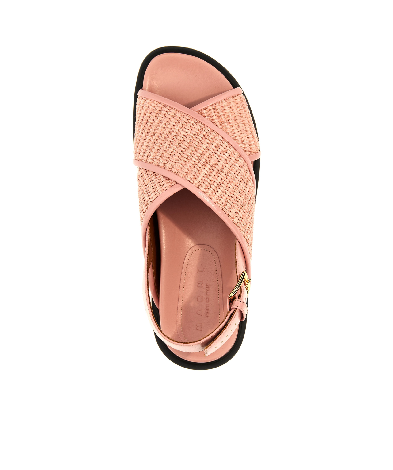 Marni Fussbet Sandals In Nude