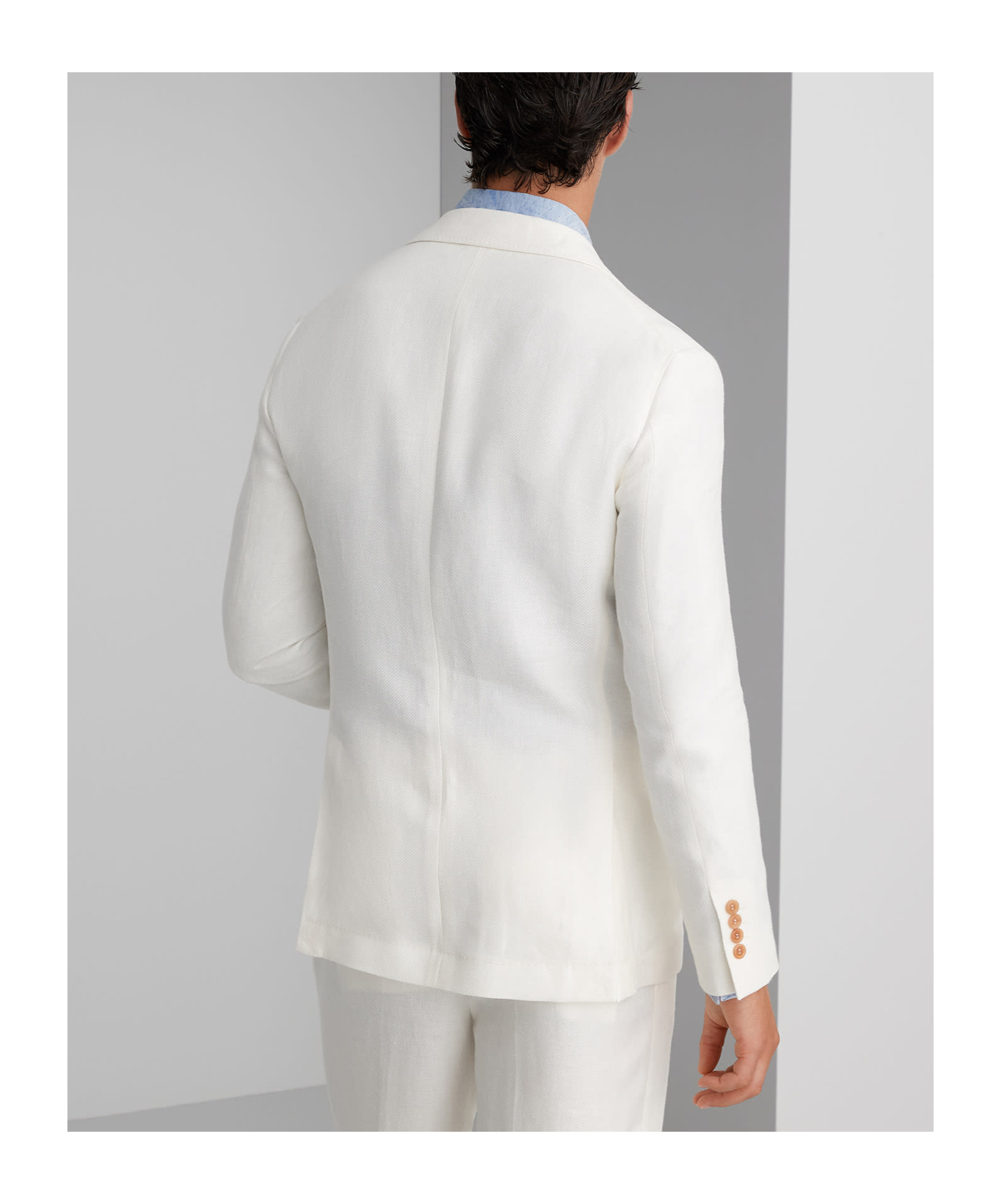 Shop Brunello Cucinelli Single-breasted Linen Blazer In White