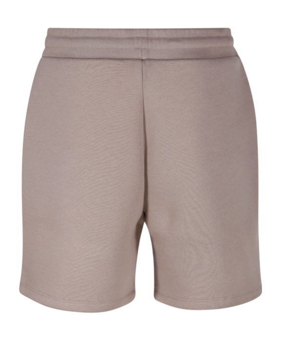 Ami Alexandre Mattiussi Ami Paris Logo Embossed Drawstring Shorts In Gray