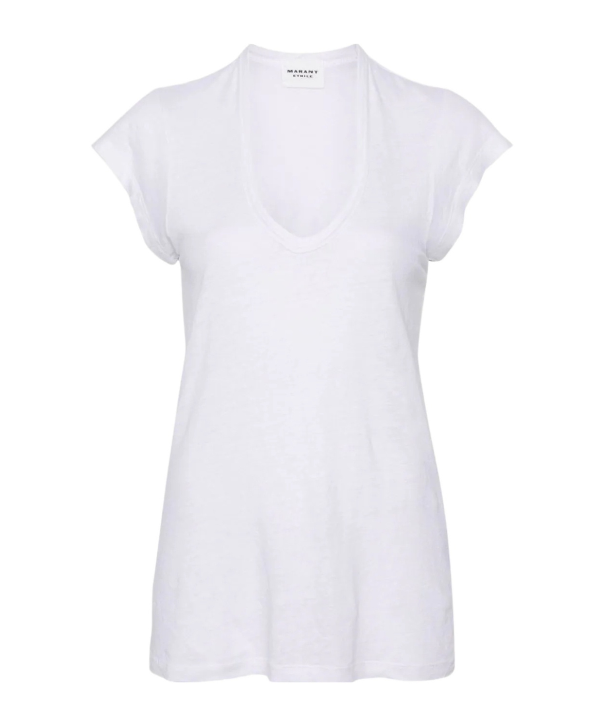 Isabel Marant Étoile Zankou Linen T-shirt In White