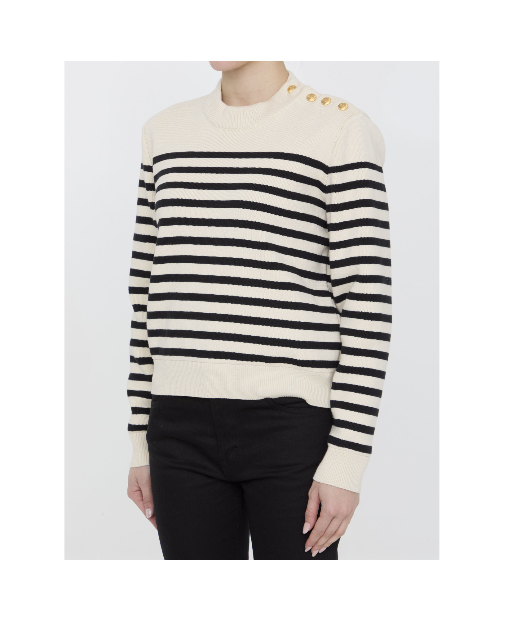 Celine Sweater With Hood In Alpaca Wool In Black