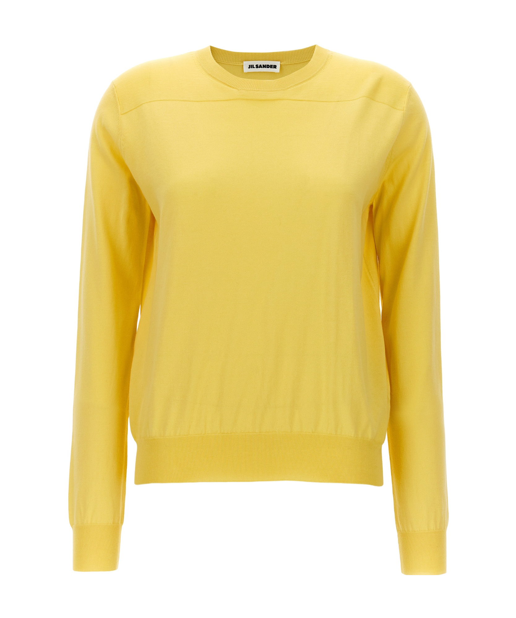 Jil Sander Women Round-neck Sweater In Yellow