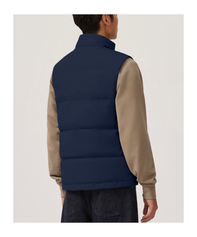 Canada Goose Mens Atlantic Navy Freestyle Sleeveless Shell-down Gilet In Blue