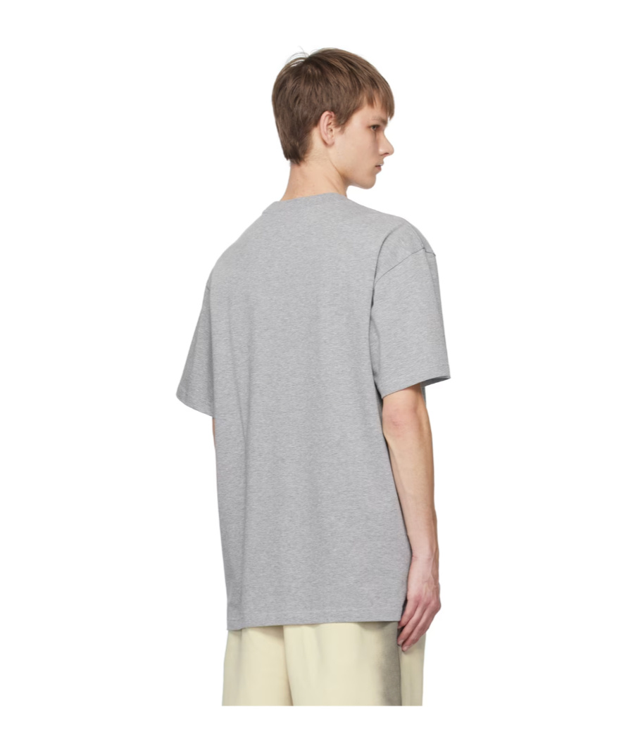 Y/project T-shirt With Round Neck And Short Sleeves In Gray