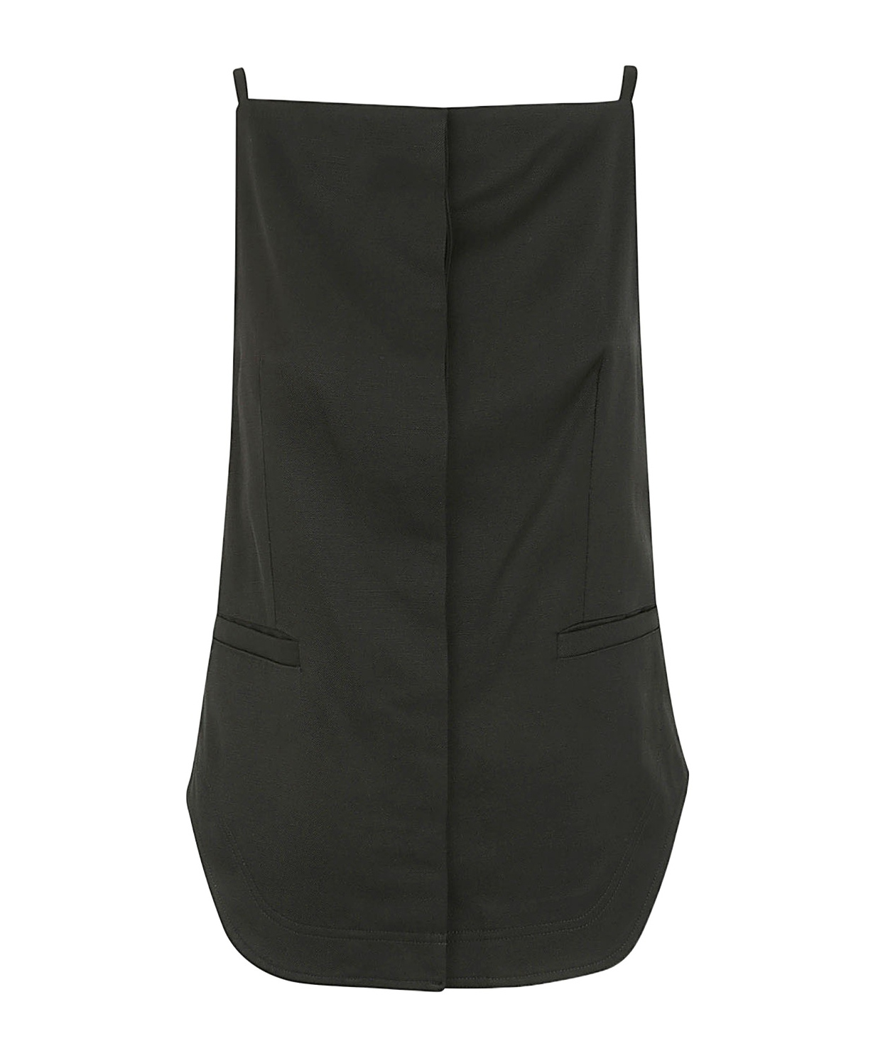 LOULOU STUDIO MIHANT SQUARE-NECK TWILL TOP
