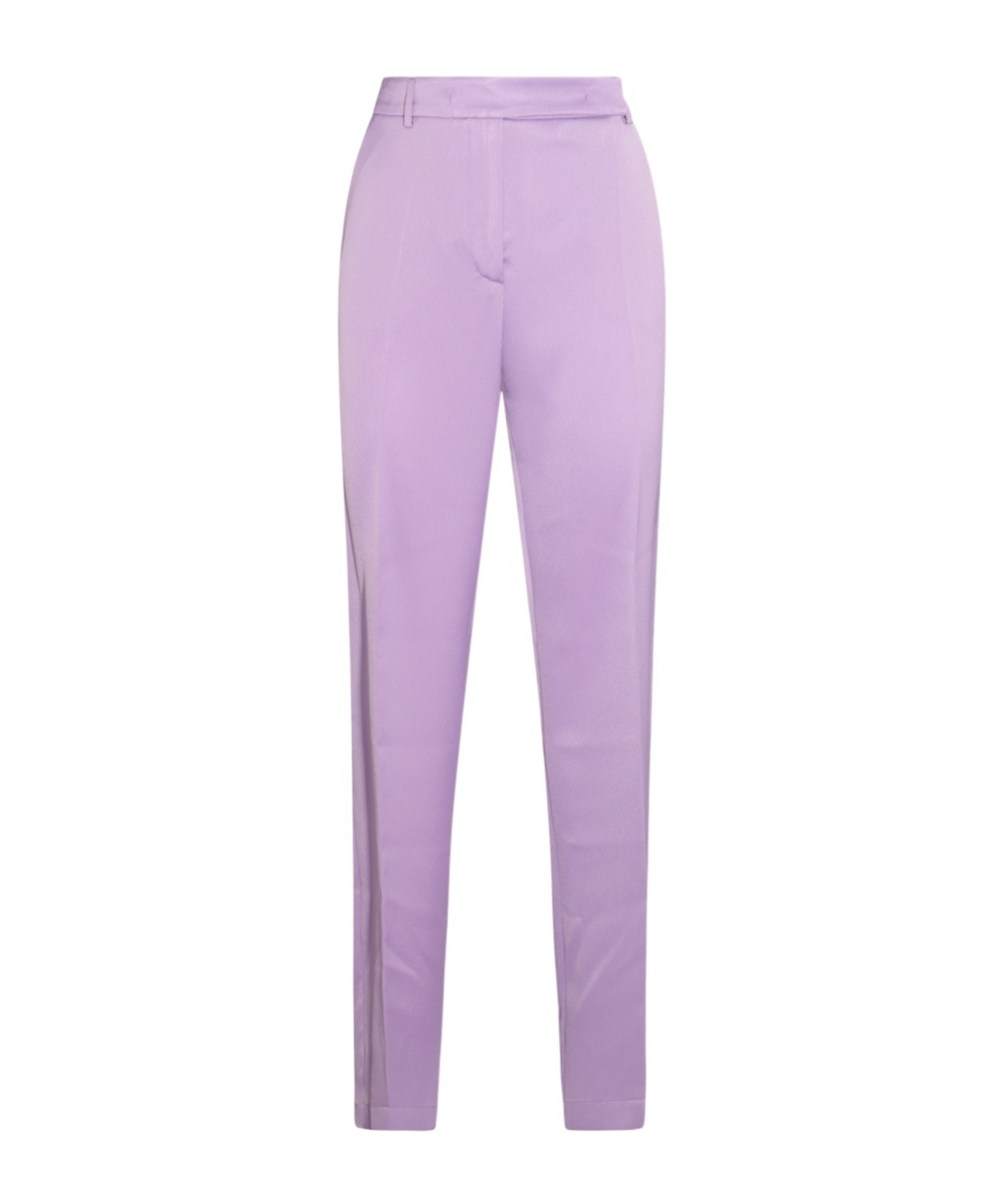 Hebe Studio Lilac Viscose The Lover Pants In Purple