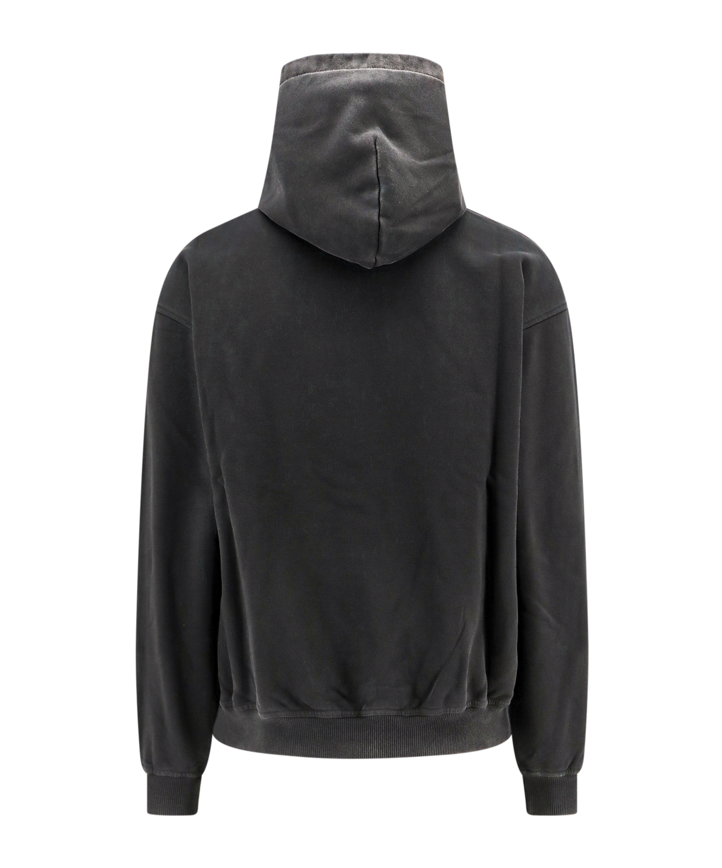 Represent Black Hoodie With Fixed Hood And Maxi Print On The Front In Cotton Man In Black