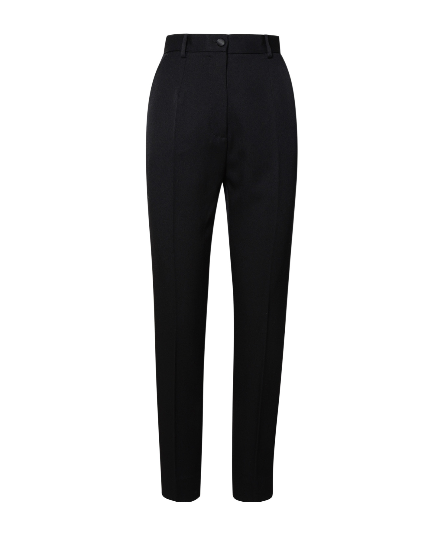 Dolce & Gabbana Women Stretch Wool And Silk Trousers In Black