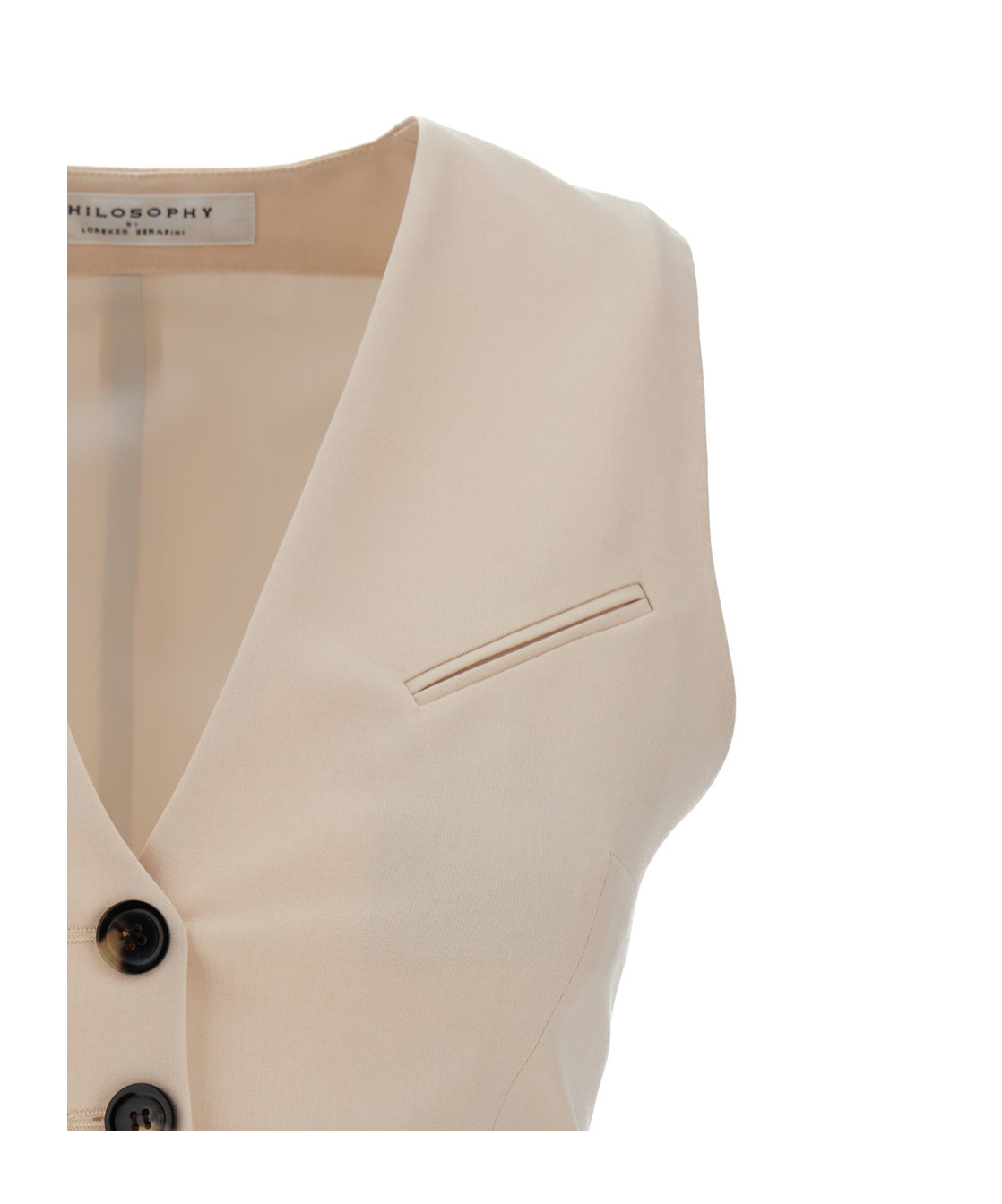 Philosophy Di Lorenzo Serafini Tropical Wool Stretch In Nude