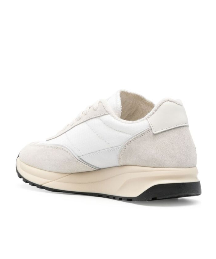 Common Projects Logo-print Leather Sneakers In White