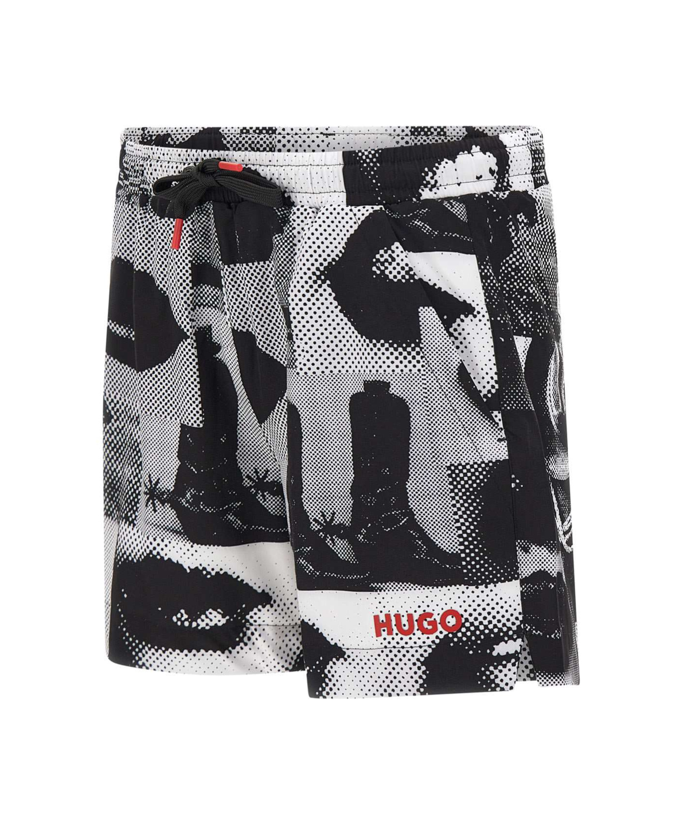 Hugo Boss Printed Shorts In Black