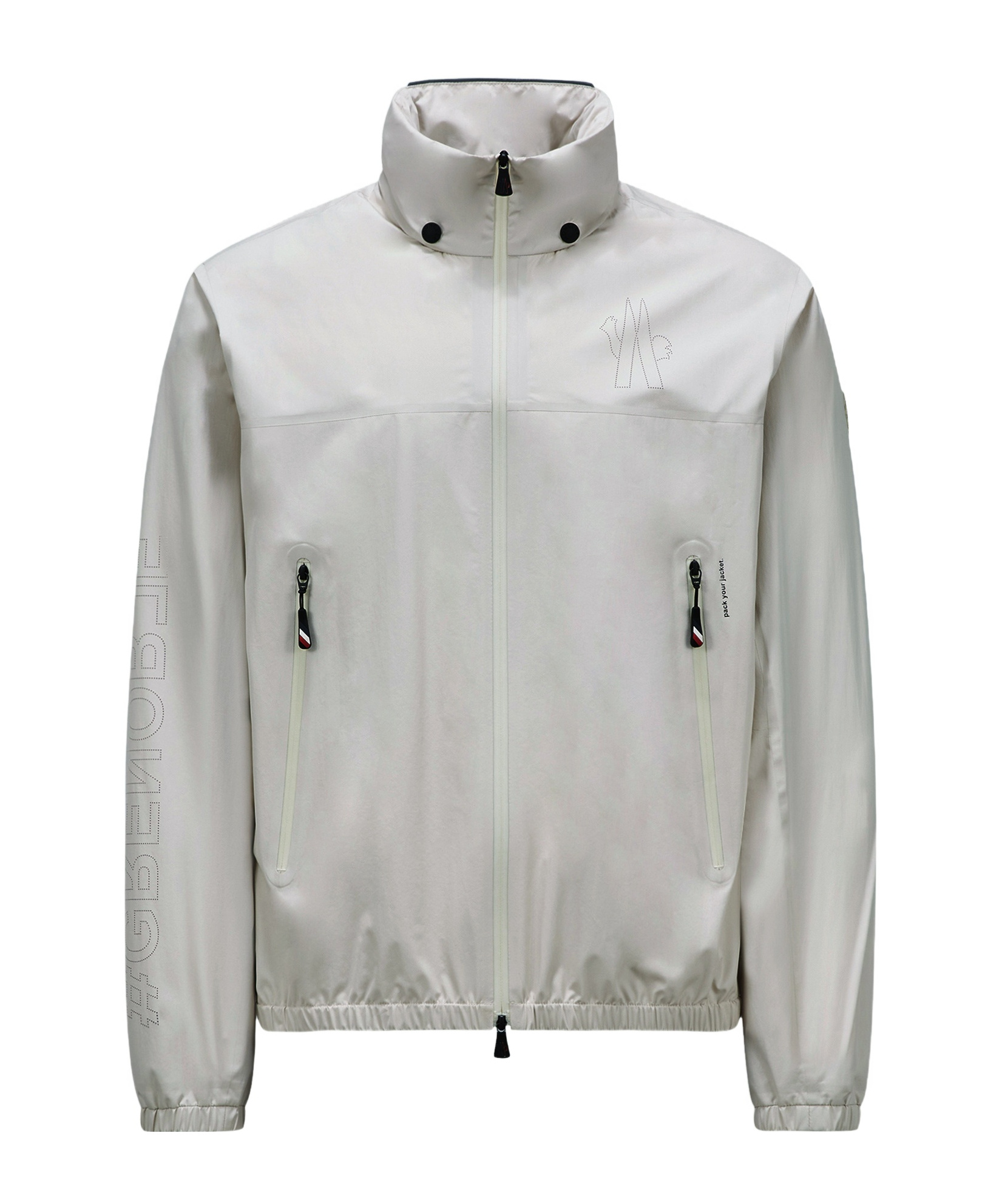 Moncler Veille Zip-up Jacket In Gray