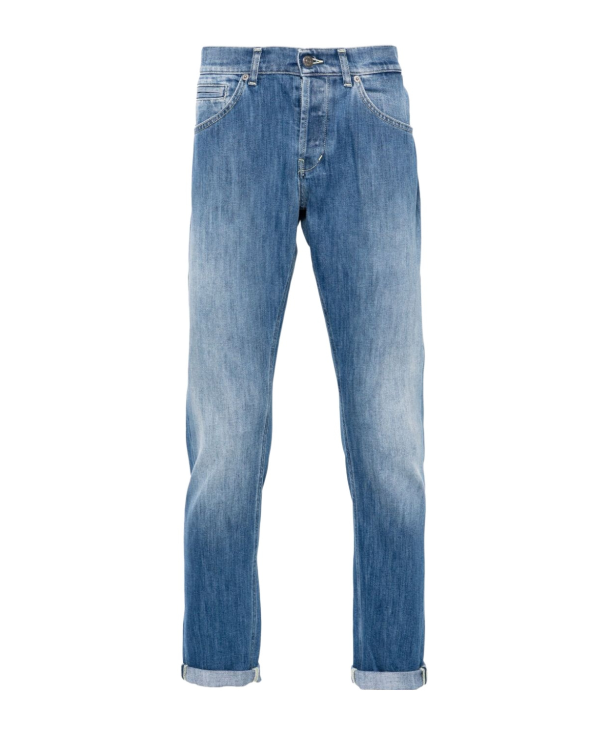 Dondup George Mid-rise Skinny Jeans In Blue