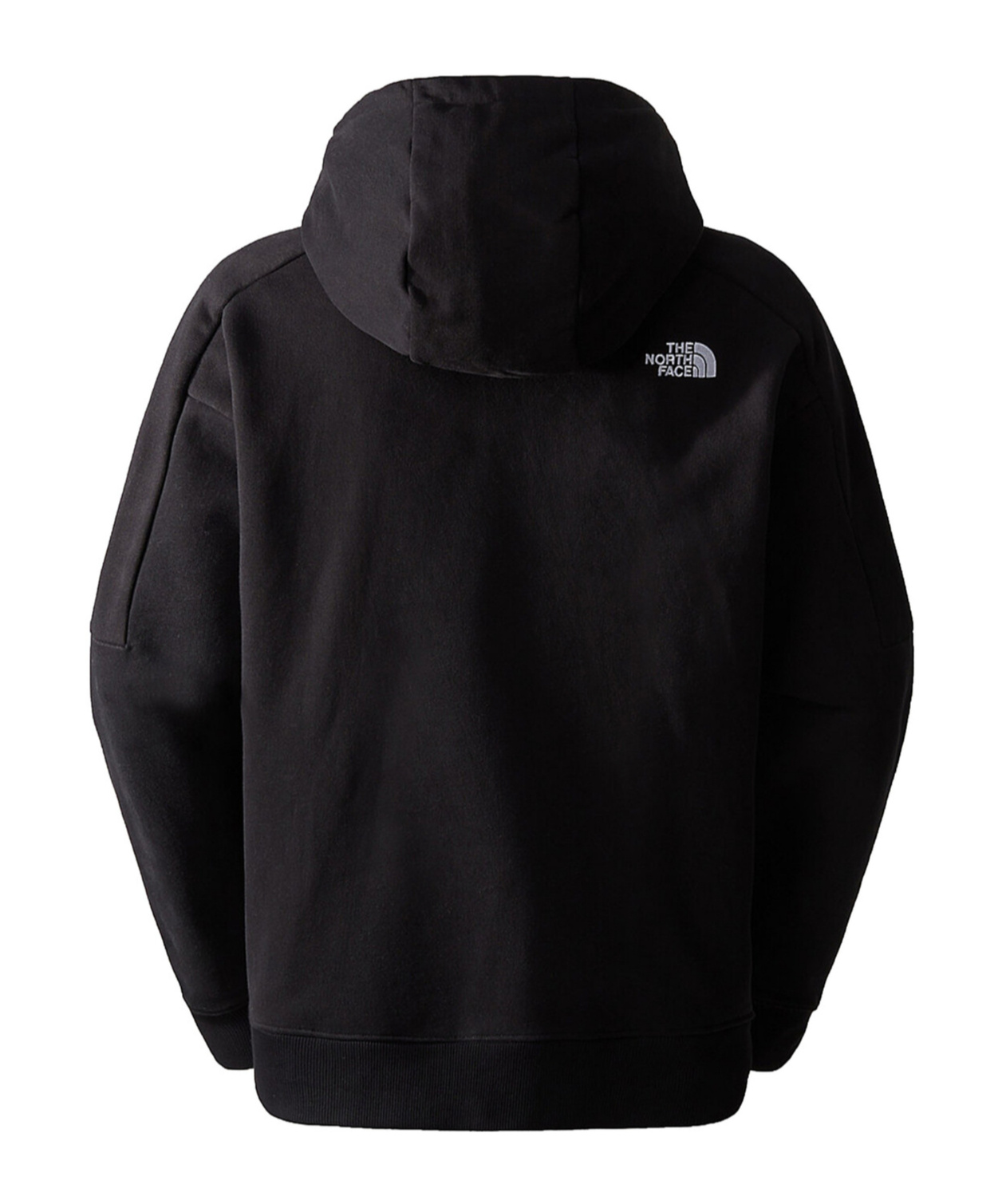The North Face Logo Patch Drawstring Hoodie In Black