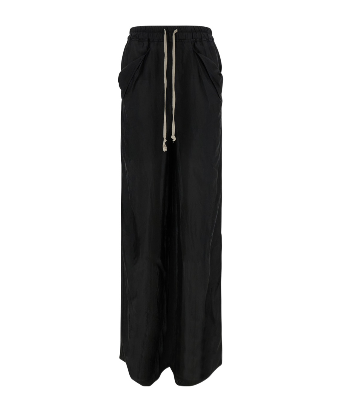 Rick Owens Lido Drawstring Wide-leg Trousers In Black