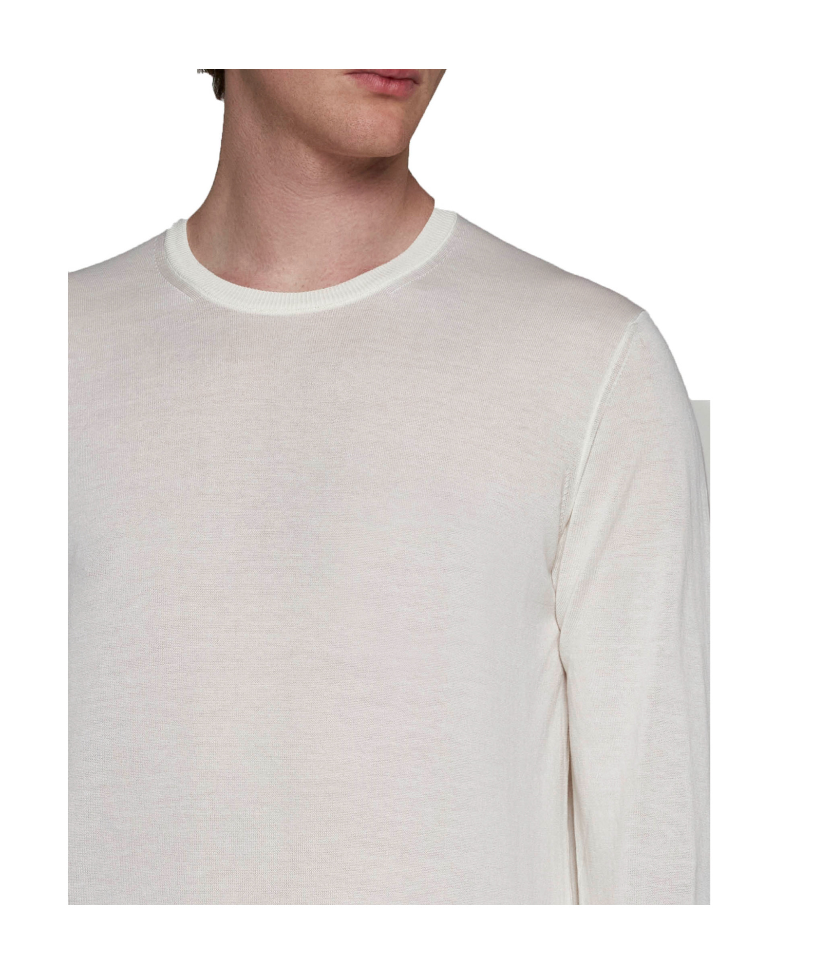 Roberto Collina Wool Sweaters In White