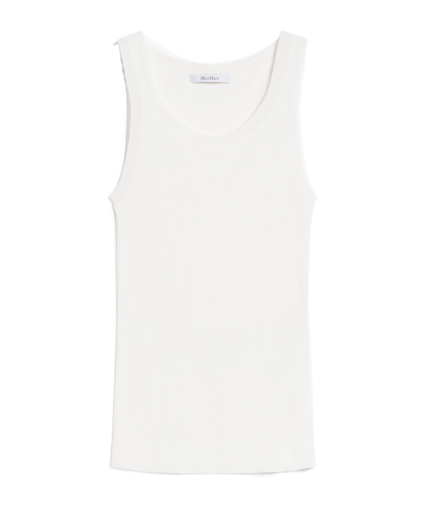 Max Mara Knitted Tank Top In White
