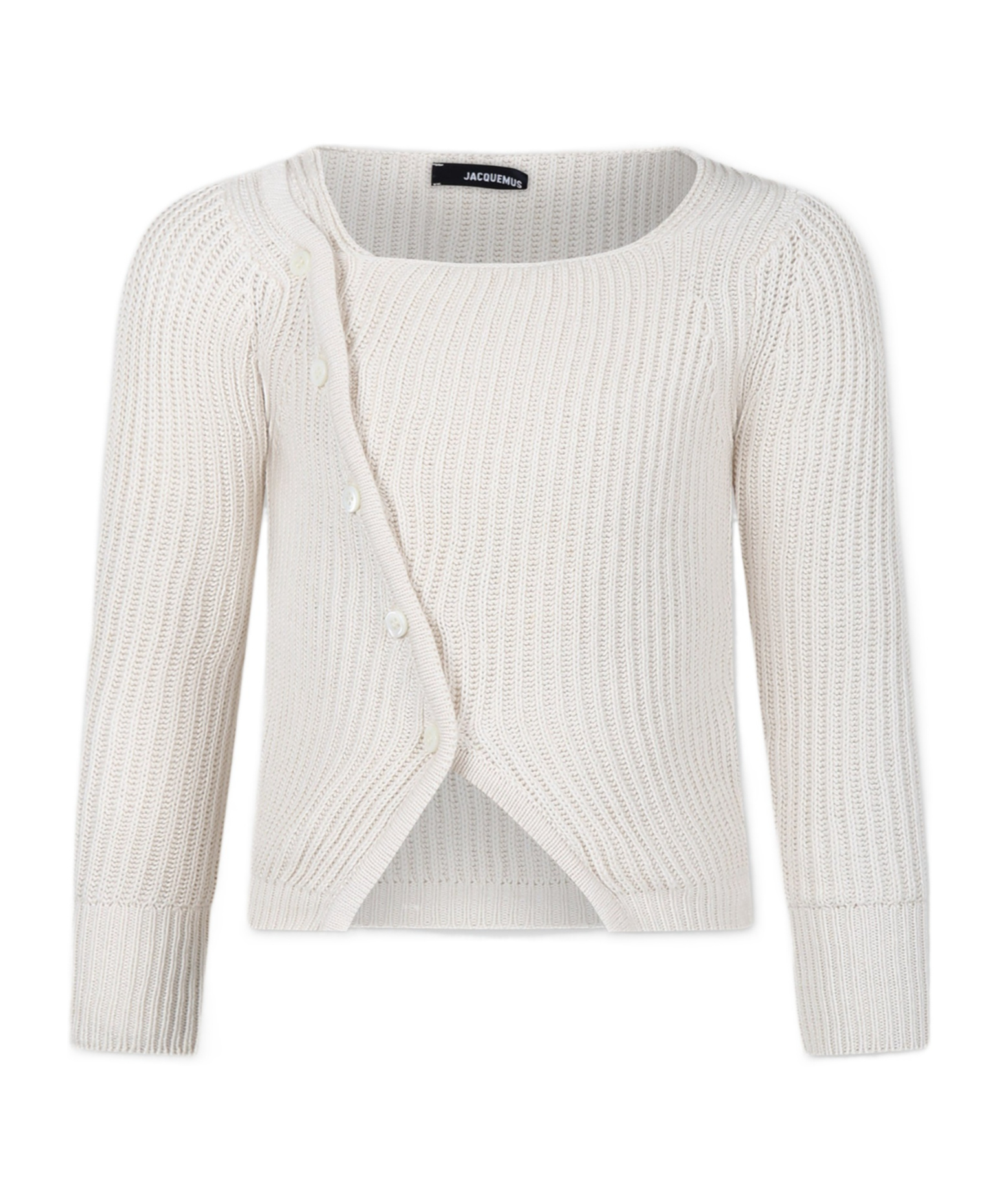 Jacquemus Long-sleeved Cardigan In White