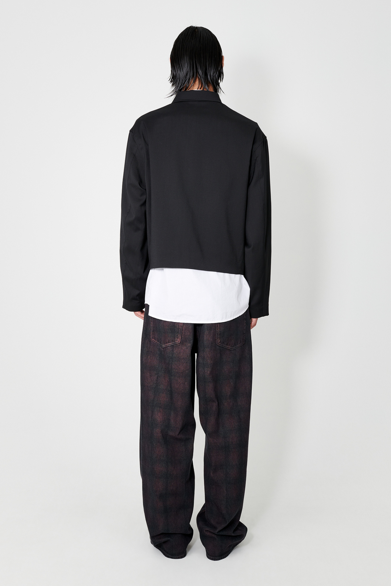 Our Legacy Virgin Wool Layering Jacket In Black