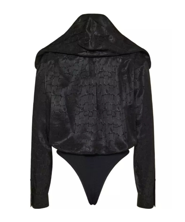 Alaïa Jacquard-pattern Bodysuit In Black