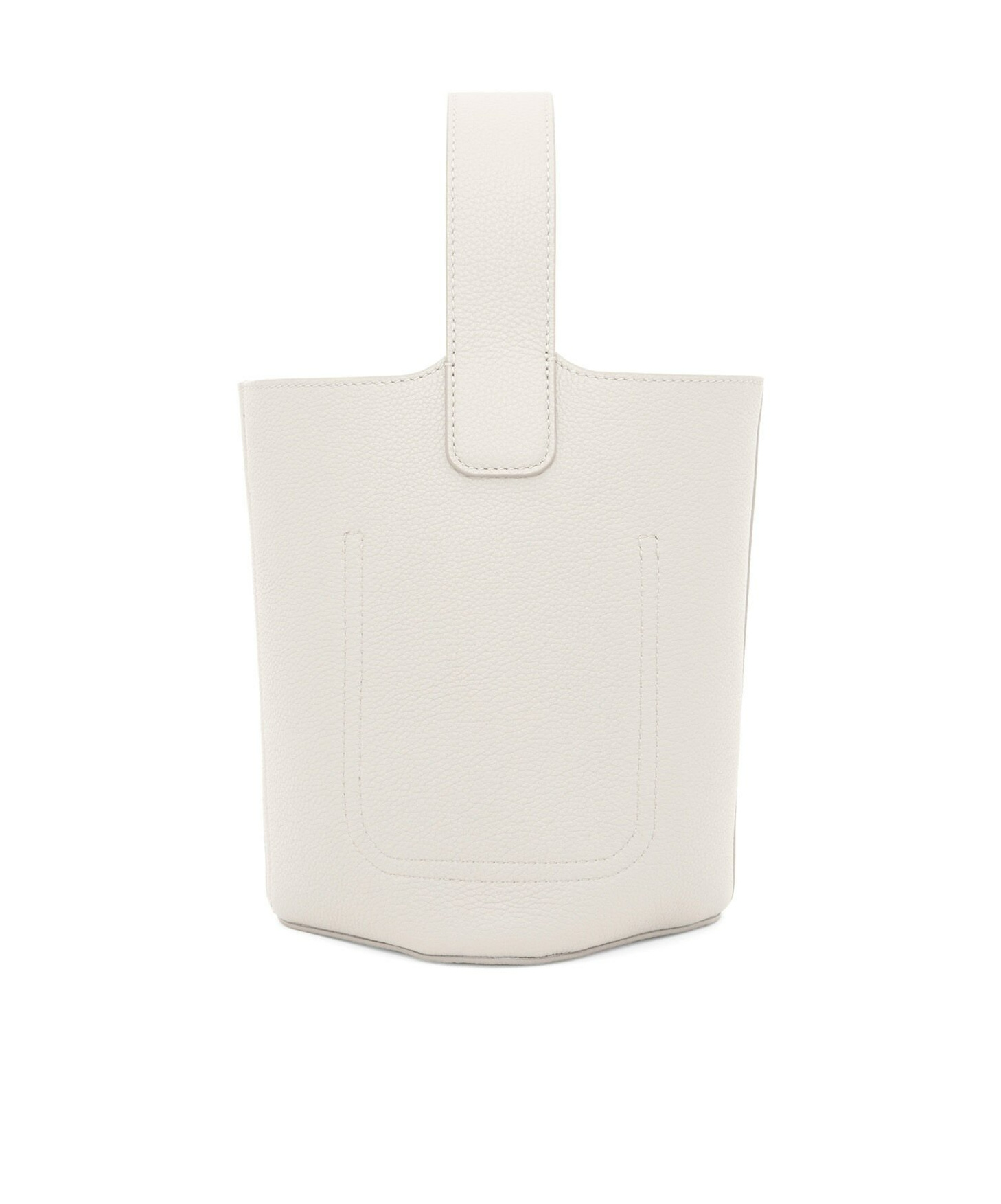 Loewe Womens Soft White Pebble Mini Leather Bucket Bag In Nude